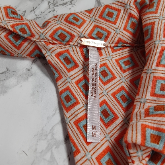 Free People It Takes Two Patterned Wrap Dress Size Medium - Picture 8 of 8